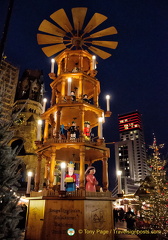 Christmas market pyramid